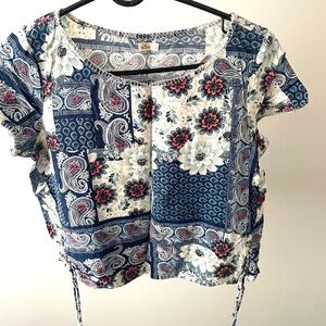 Floral Patchwork Women's Top